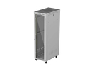 Szafa instalacyjna Lanberg Rack stojąca 19" 42U 600×1000, szara, drzwi przeszklone, LCD
