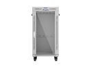 Miniatura zdjęcia: Szafa Lanberg Rack stojąca 19 22U 600×600 szara, drzwi przeszklone, LCD