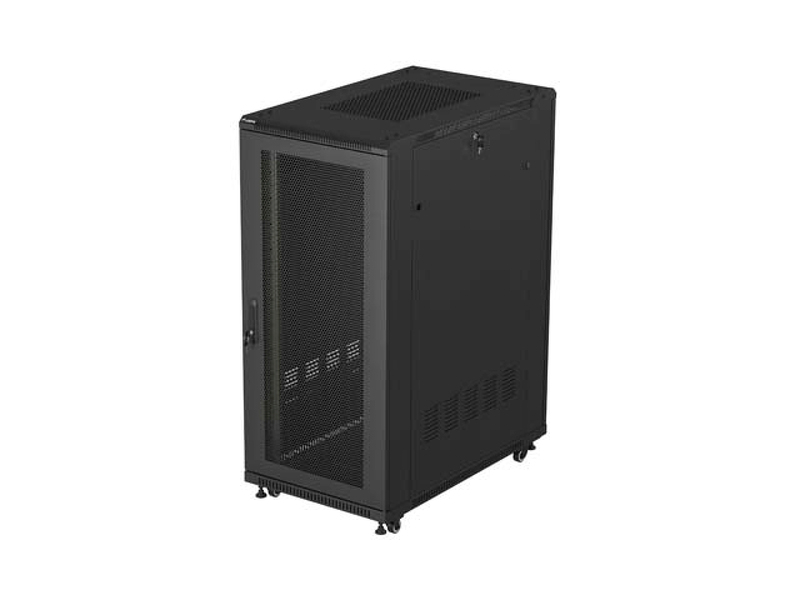 Zdjęcie produktu: Szafa Lanberg Rack stojąca 19 27U 600×1000 czarna, drzwi perforowane Zdjęcie produktu: Szafa Lanberg Rack stojąca 19 27U 600×1000 czarna, drzwi perforowane