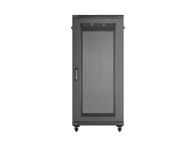 Zdjęcie produktu: Szafa Lanberg Rack stojąca 19 27U 600×1000 czarna, drzwi perforowane Zdjęcie produktu: Szafa Lanberg Rack stojąca 19 27U 600×1000 czarna, drzwi perforowane