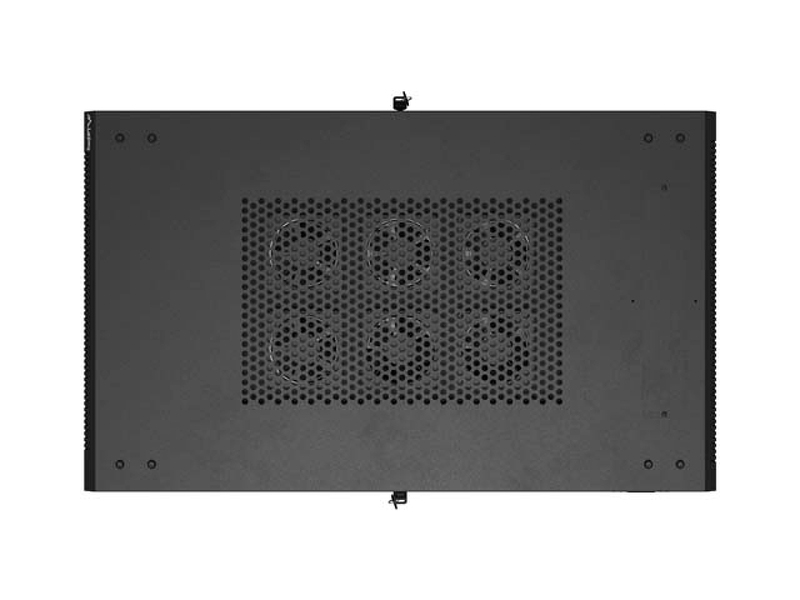 Zdjęcie produktu: Szafa Lanberg Rack stojąca 19 27U 600×1000 czarna, drzwi przeszklone