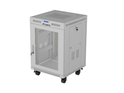 Miniatura produktu: Szafa instalacyjna Lanberg Rack stojąca 19" 15U 600×800 szara, drzwi perforowane, LCD Miniatura produktu: Szafa instalacyjna Lanberg Rack stojąca 19" 15U 600×800 szara, drzwi perforowane, LCD