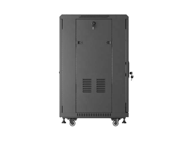 Szafa Lanberg Rack stojąca 19 18U 600×600 czarna drzwi perforowane Szafa Lanberg Rack stojąca 19 18U 600×600 czarna drzwi perforowane