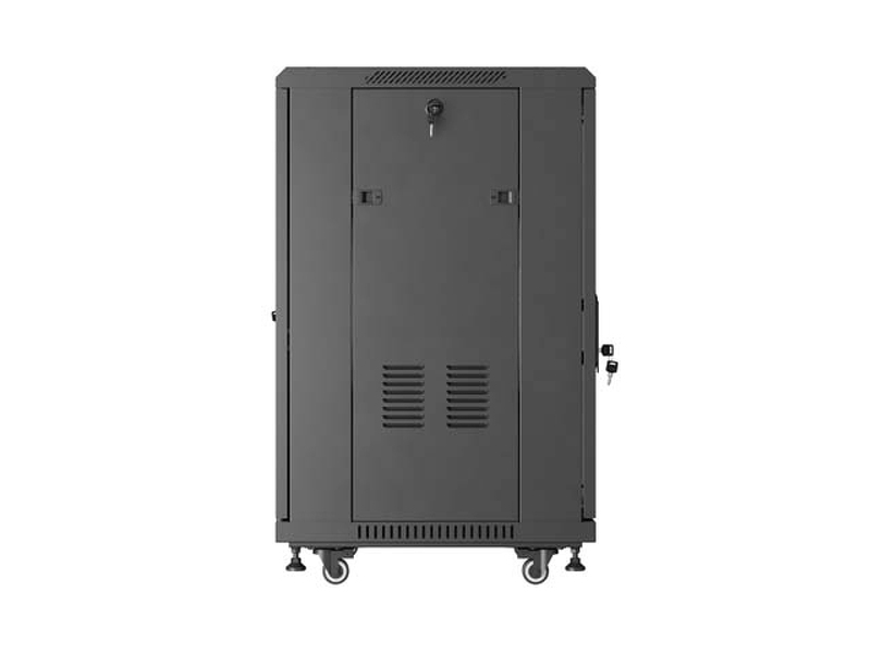 Zdjęcie produktu: Szafa Lanberg Rack stojąca 19 18U 600×600 czarna, drzwi przeszklone