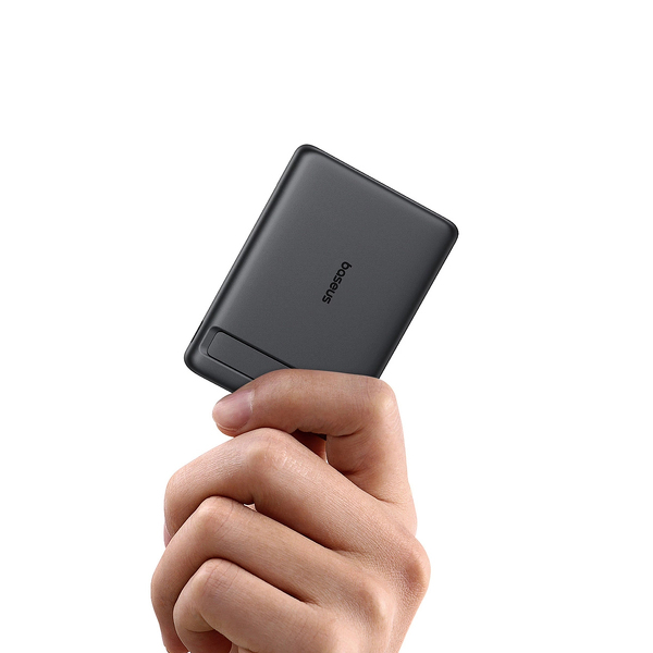 Zdjęcie produktu: Powerbank Baseus PicoGo AM31 Qi2 5000mAh 20W MagSafe z podstawką - czarny Zdjęcie produktu: Powerbank Baseus PicoGo AM31 Qi2 5000mAh 20W MagSafe z podstawką - czarny