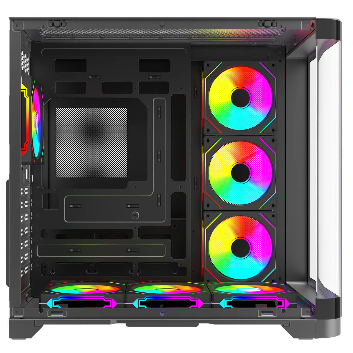 Obudowa komputerowa Rampage LYRON Mid Tower 7xFan ARGB PWM czarna