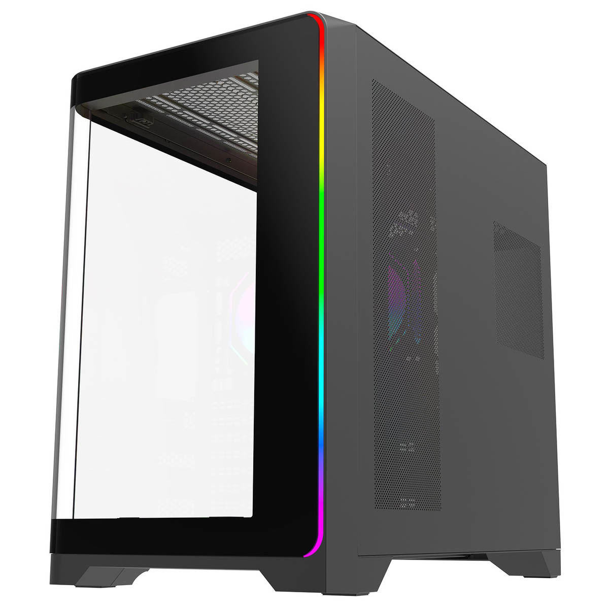 Obudowa komputerowa Rampage LYRON Mid Tower 7xFan ARGB PWM czarna