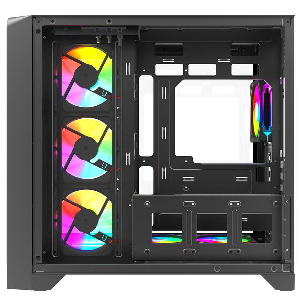 Zdjęcie produktu: Obudowa komputerowa Rampage LYRON Mid Tower 7xFan ARGB PWM czarna