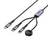 Unitek Kabel 3-in-1 USB-C + Lightning + Apple Watch PD 100W 480 Mbps 1,2 m