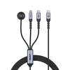 Miniatura zdjęcia: Unitek Kabel 3-in-1 USB-C + Lightning + Apple Watch PD 100W 480 Mbps 1,2 m Miniatura zdjęcia: Unitek Kabel 3-in-1 USB-C + Lightning + Apple Watch PD 100W 480 Mbps 1,2 m