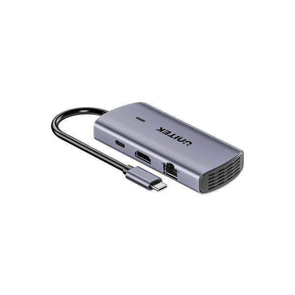 Zdjęcie produktu: Unitek Hub USB-C 6 w 1 3x USB-A 5Gbps PD 100 W HDMI 4K@30Hz RJ45 Zdjęcie produktu: Unitek Hub USB-C 6 w 1 3x USB-A 5Gbps PD 100 W HDMI 4K@30Hz RJ45