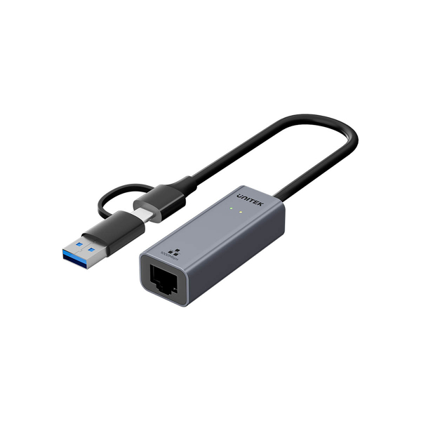 Zdjęcie produktu: Unitek Adapter USB-A / USB-C do Gigabit Ethernet 1Gbps