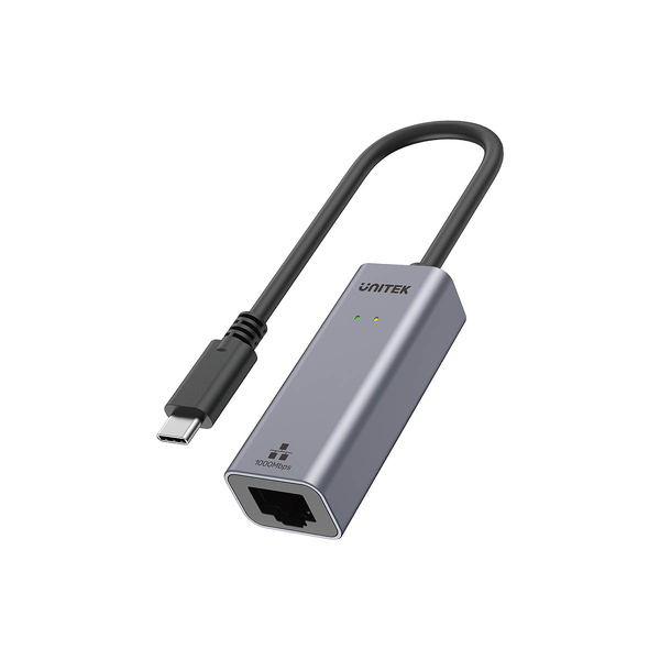 Zdjęcie produktu: Unitek Adapter USB-C do sieci Gigabit Ethernet 1Gbps Zdjęcie produktu: Unitek Adapter USB-C do sieci Gigabit Ethernet 1Gbps