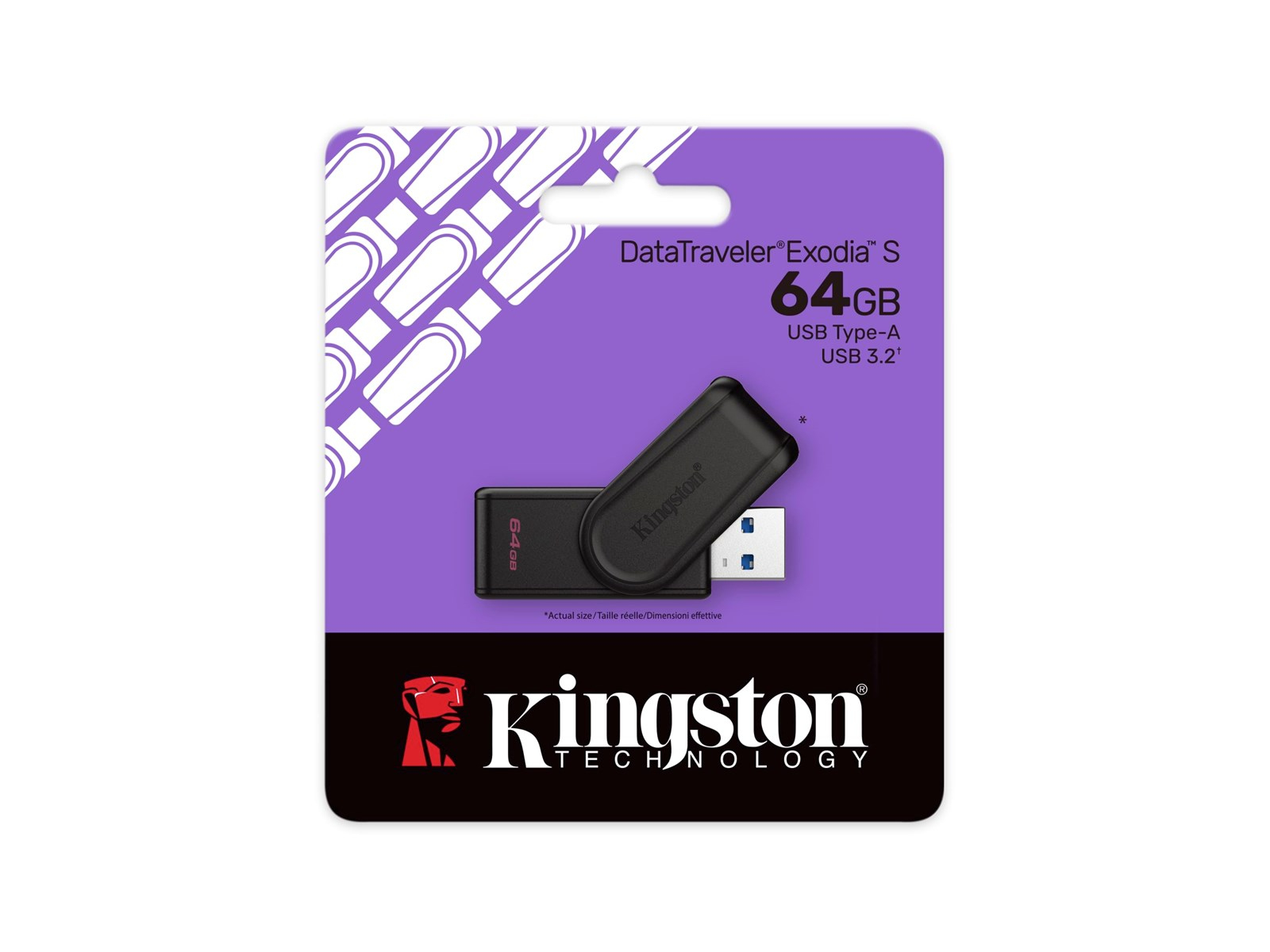 Pendrive Kingston 64GB USB 3.2 DataTraveler Exodia S DTXS/64GB Pendrive Kingston 64GB USB 3.2 DataTraveler Exodia S DTXS/64GB