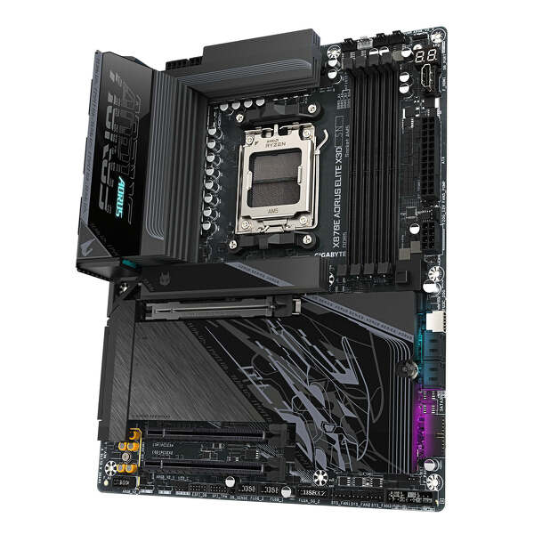 Zdjęcie produktu: Płyta główna Gigabyte X870E AORUS ELITE X3D AM5 Zdjęcie produktu: Płyta główna Gigabyte X870E AORUS ELITE X3D AM5