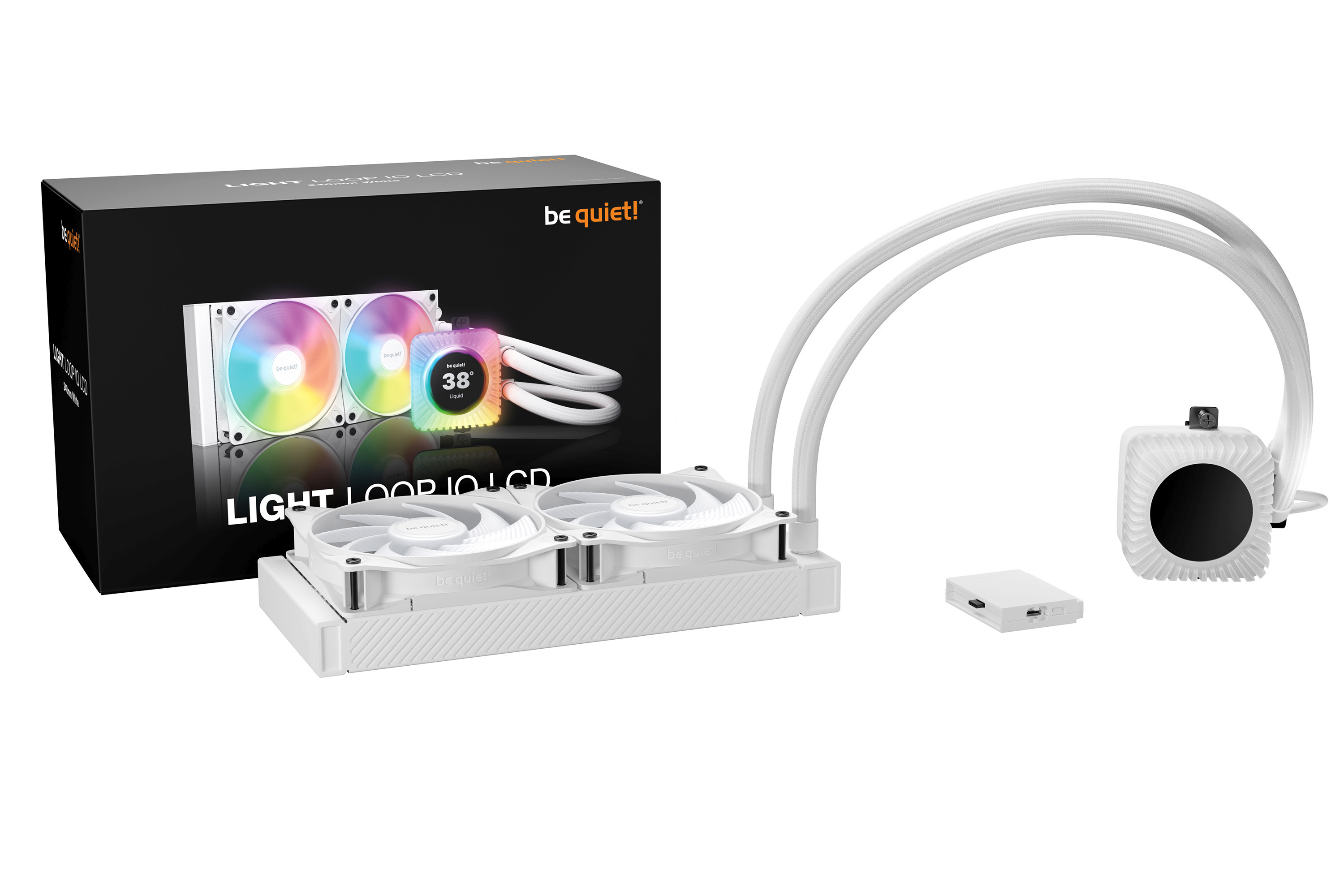 Chłodzenie wodne be quiet! Light Loop IO 240mm White (BW035) Chłodzenie wodne be quiet! Light Loop IO 240mm White (BW035)