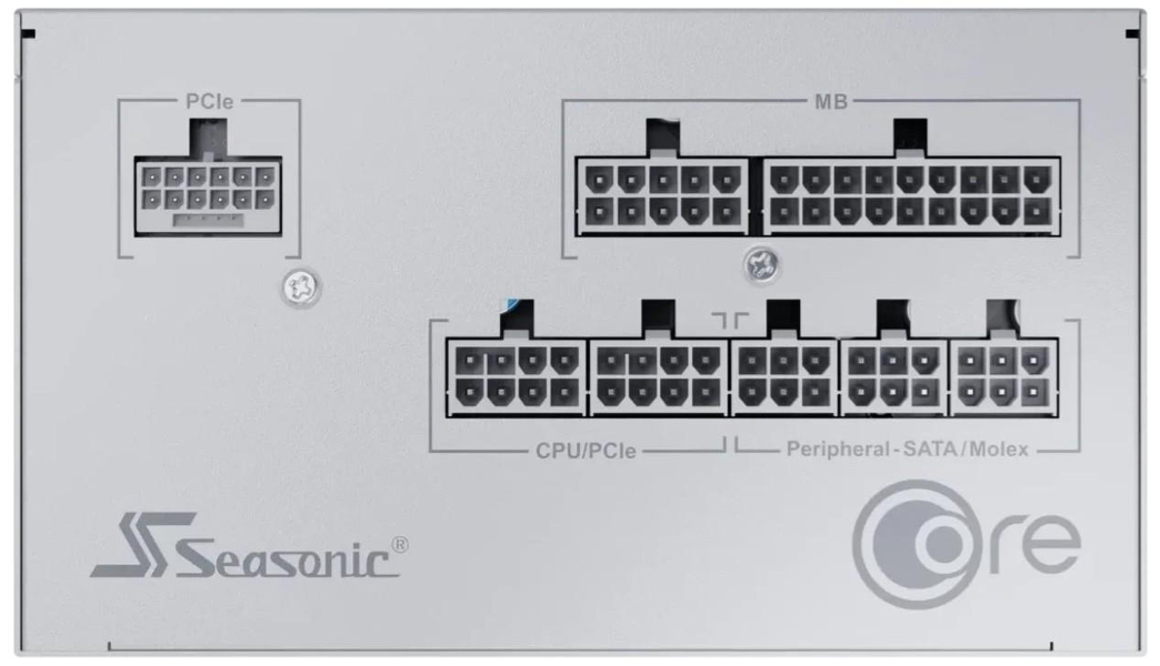 Zdjęcie produktu: Zasilacz Seasonic Core GX-750-V2 White ATX 3.1 Gold 750W Zdjęcie produktu: Zasilacz Seasonic Core GX-750-V2 White ATX 3.1 Gold 750W