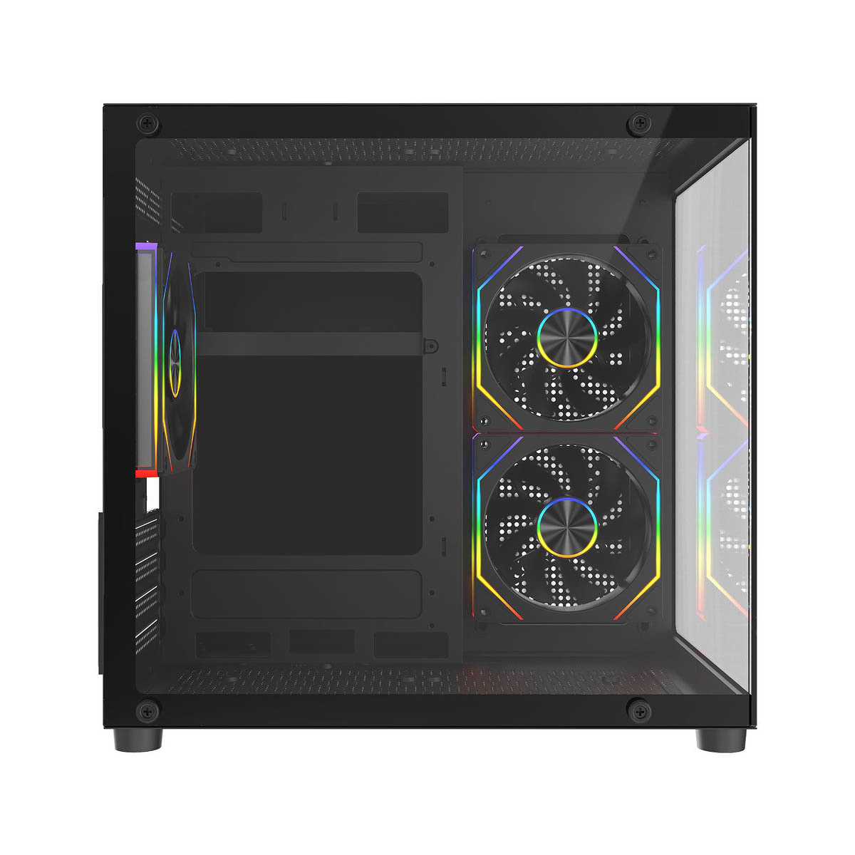 Rampage LUMID Obudowa PC M-ATX 3x fan ARGB czarna Rampage LUMID Obudowa PC M-ATX 3x fan ARGB czarna