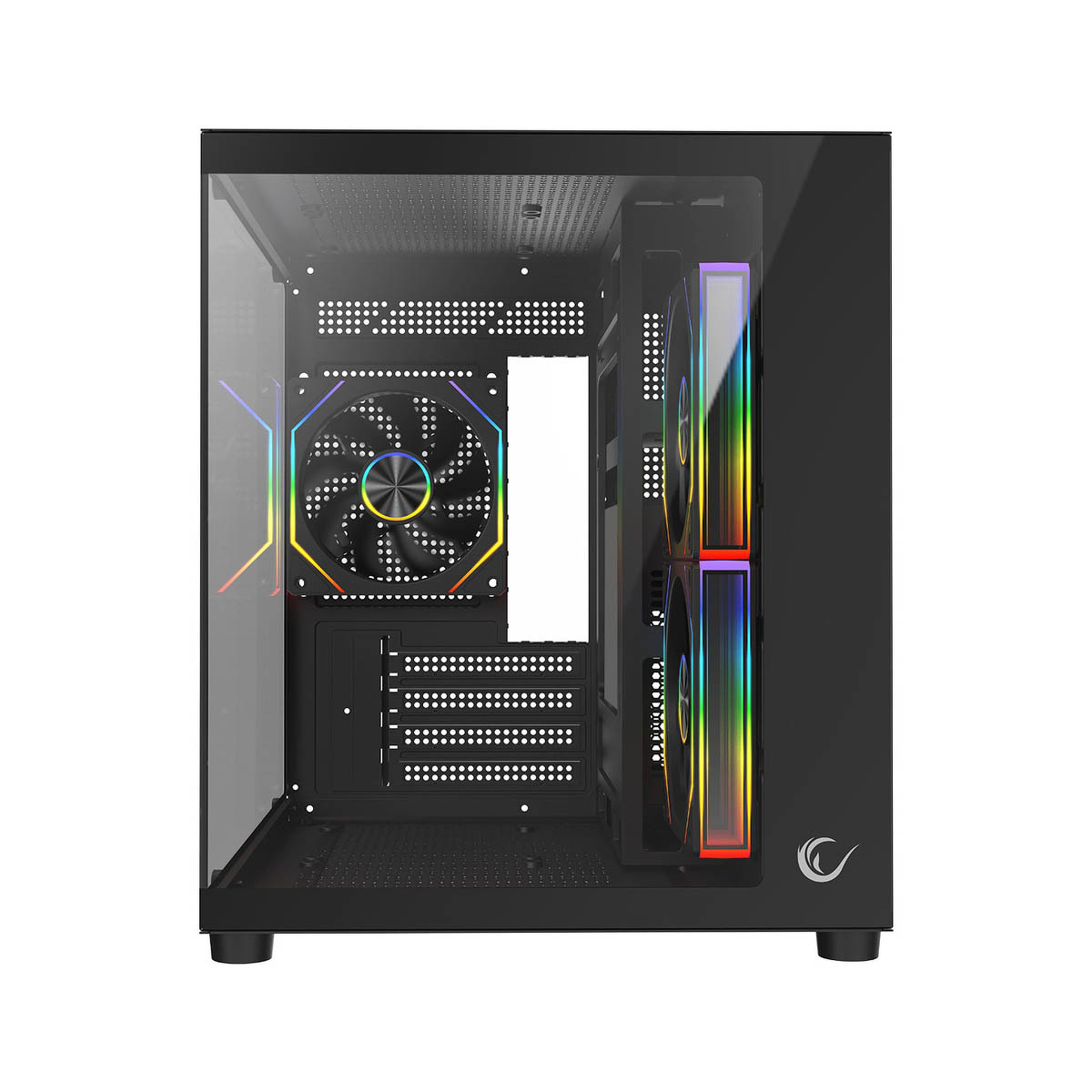 Rampage LUMID Obudowa PC M-ATX 3x fan ARGB czarna Rampage LUMID Obudowa PC M-ATX 3x fan ARGB czarna