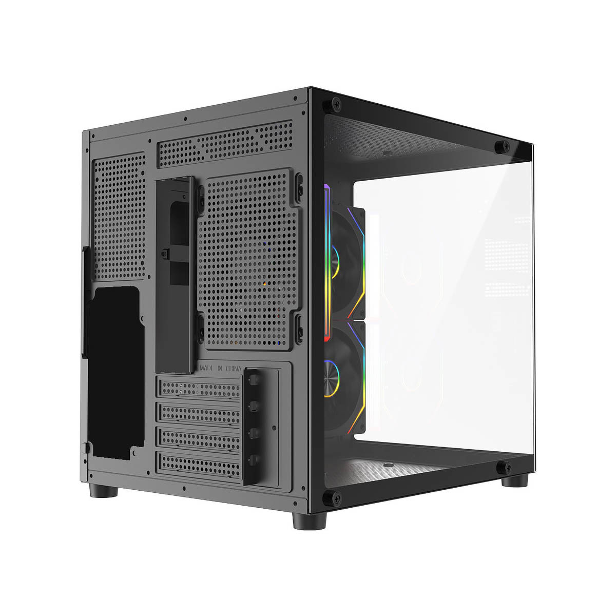 Rampage LUMID Obudowa PC M-ATX 3x fan ARGB czarna Rampage LUMID Obudowa PC M-ATX 3x fan ARGB czarna