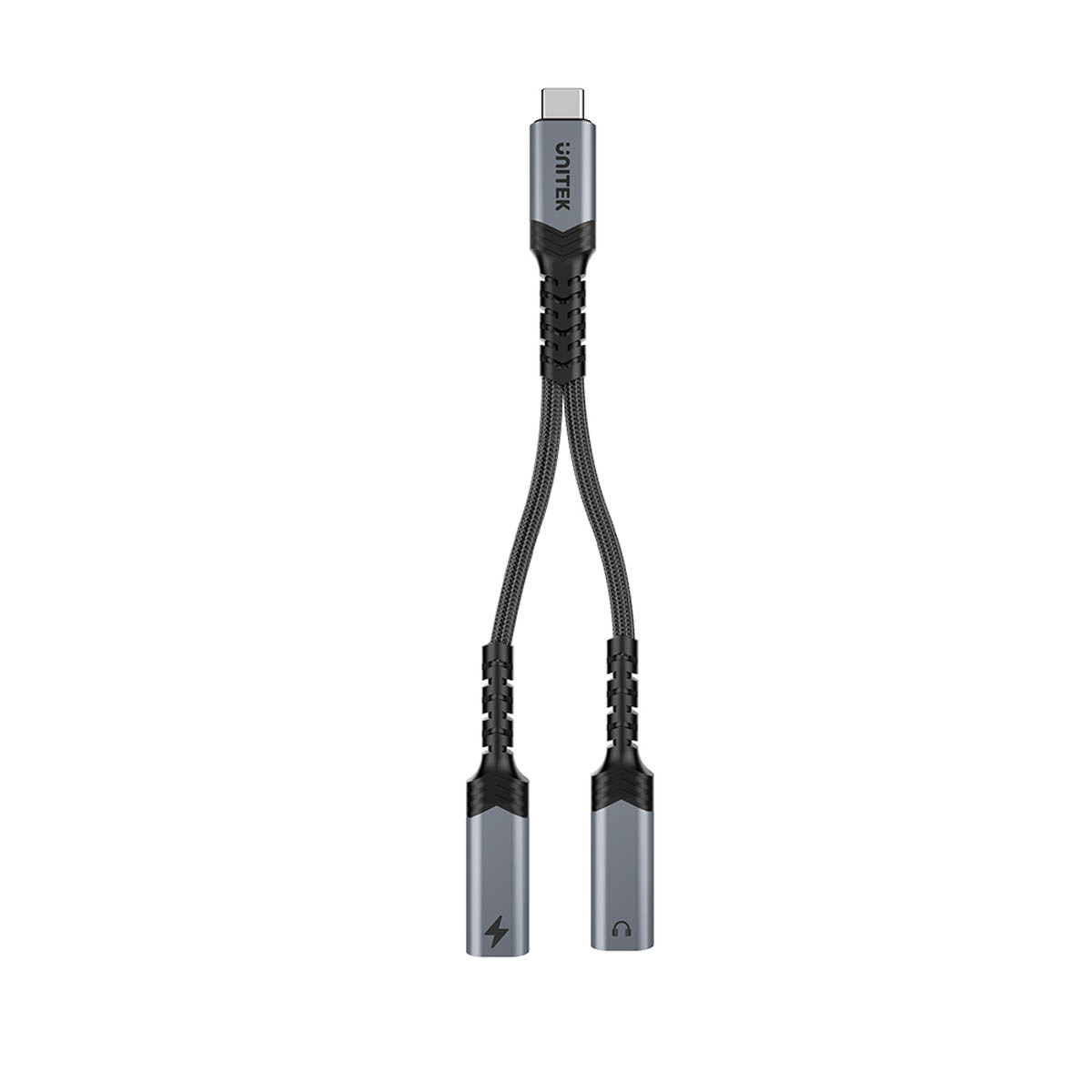 Unitek Adapter audio i ładowania PD USB-C do USB-C 15 cm Unitek Adapter audio i ładowania PD USB-C do USB-C 15 cm