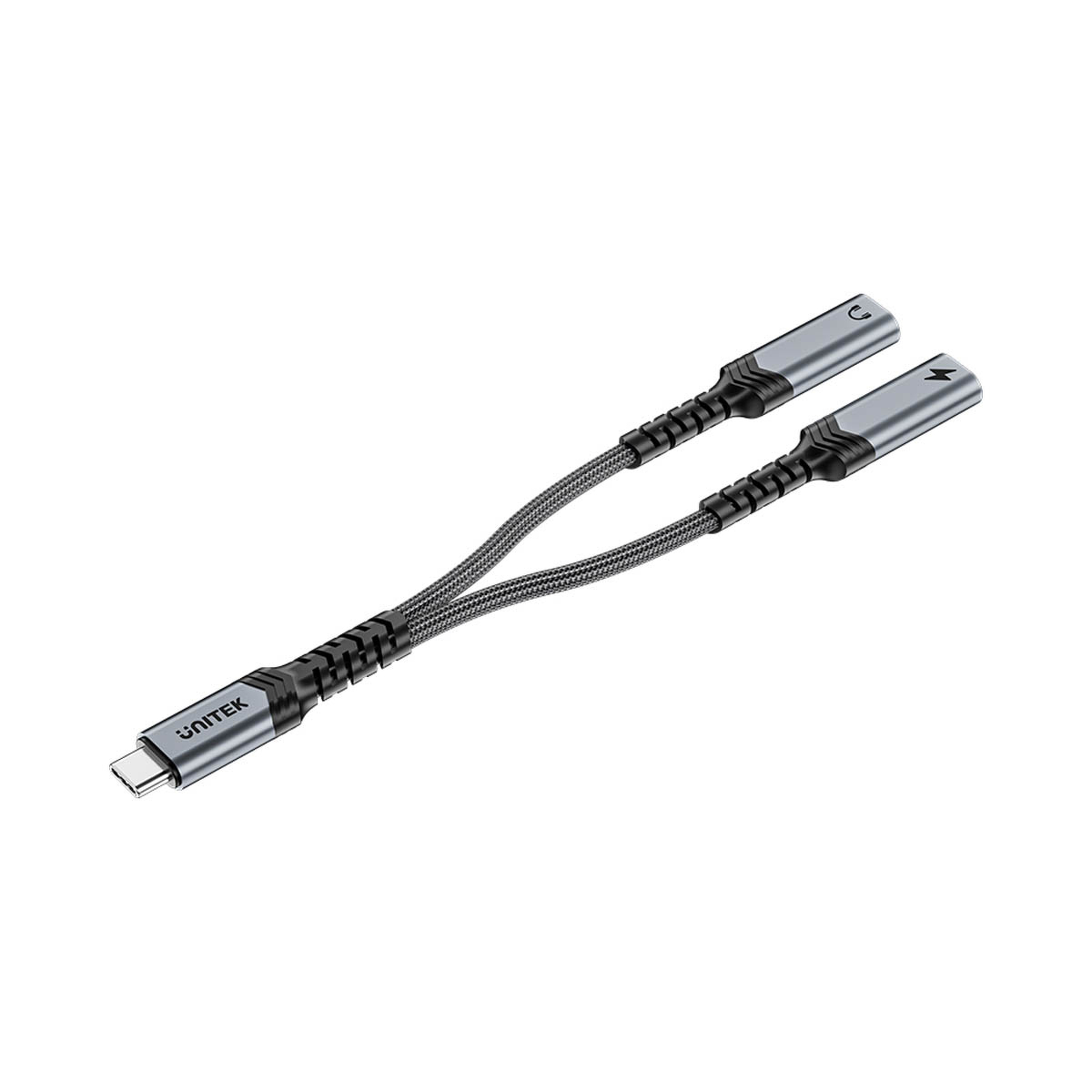 Unitek Adapter audio i ładowania PD USB-C do USB-C 15 cm Unitek Adapter audio i ładowania PD USB-C do USB-C 15 cm