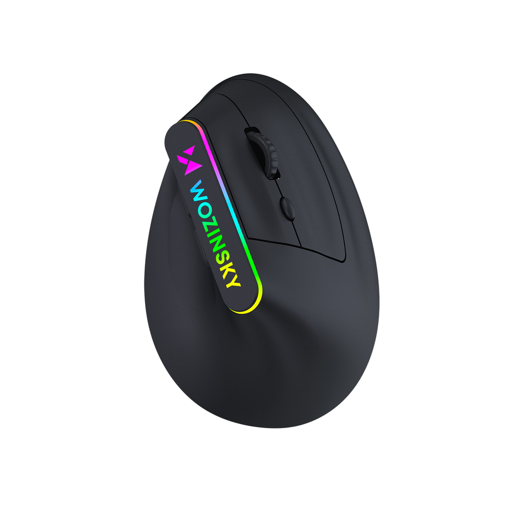 Mysz bezprzewodowa Wozinsky gamingowa pionowa ergonomiczna 3600 DPI  RGB