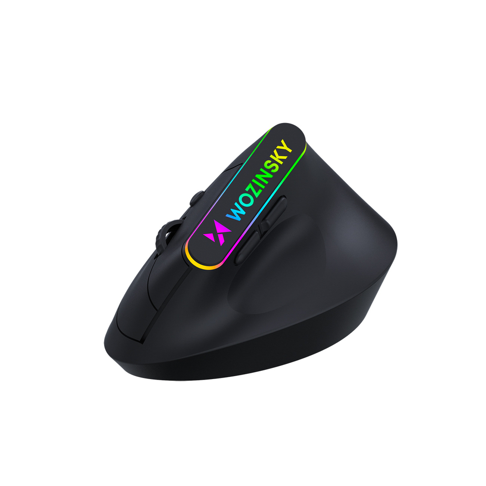 Mysz bezprzewodowa Wozinsky gamingowa pionowa ergonomiczna 3600 DPI  RGB