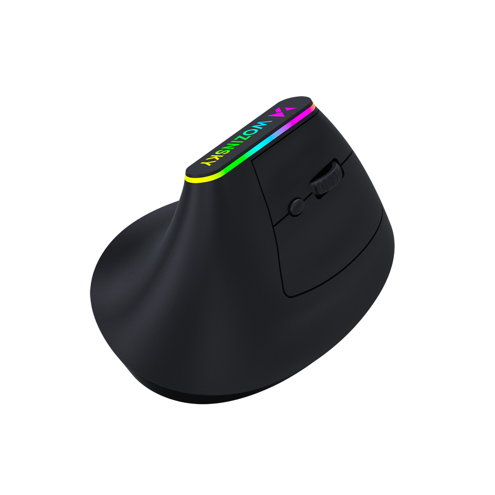 Mysz bezprzewodowa Wozinsky gamingowa pionowa ergonomiczna 3600 DPI  RGB