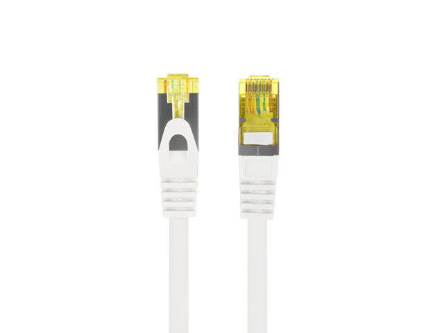 Kabel Lanberg RJ45 Patch cord Kat.6A S/FTP Lszh Cu 1m Biały Fluke Passed