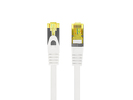 Miniatura zdjęcia: Kabel Lanberg RJ45 Patch cord Kat.6A S/FTP Lszh Cu 1m Biały Fluke Passed