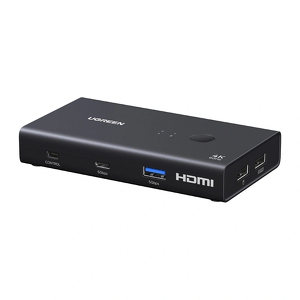 Miniatura produktu: Przełącznik UGREEN AK502 2 wejścia 1 wyjście HDMI USB