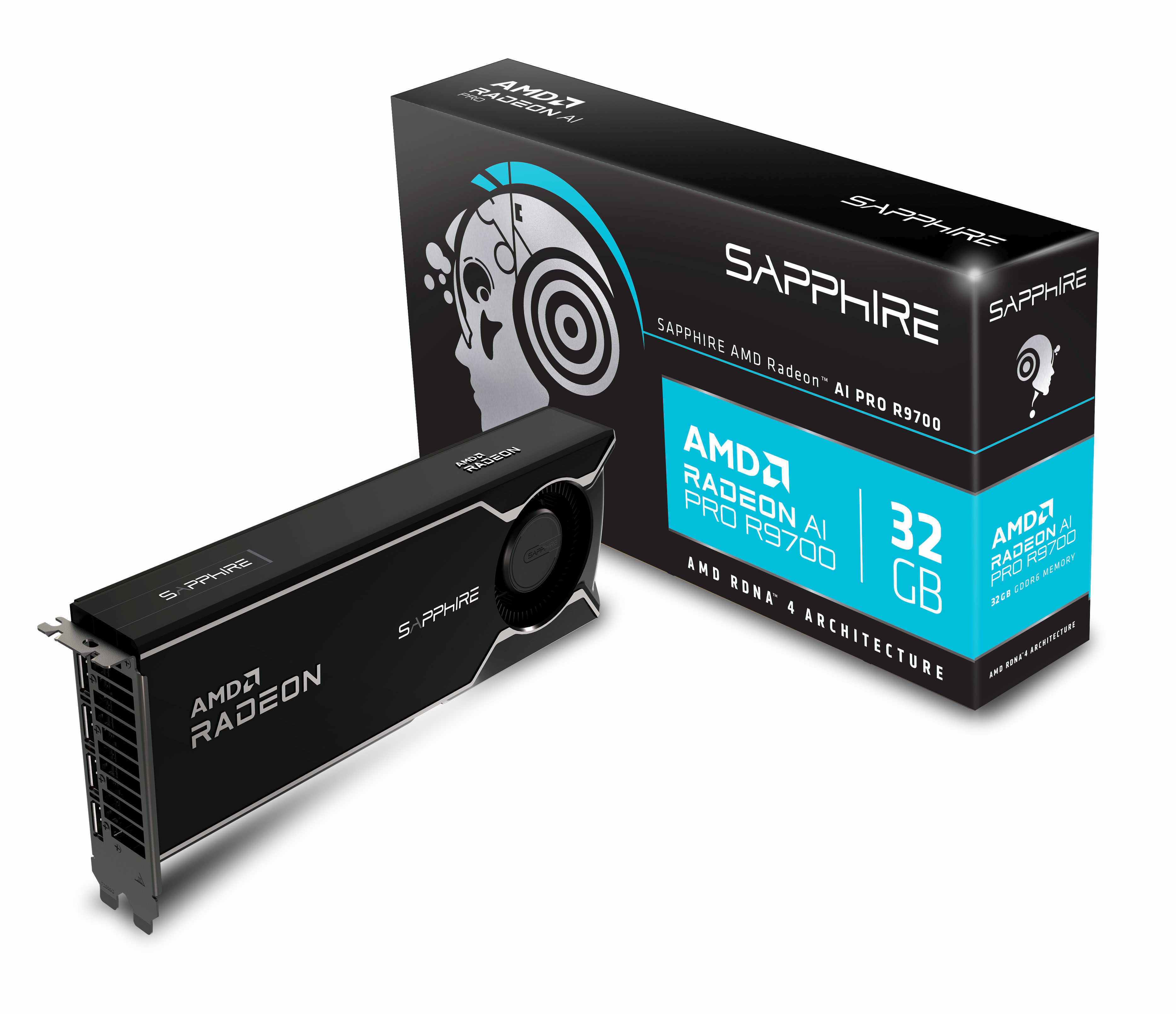 Sapphire Radeon R9700 AI-PRO 32GB PCI-E GDDR6 (32358-01-20G)