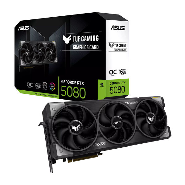 Zdjęcie produktu: ASUS GeForce RTX 5080 TUF GAMING OC 16GB GDDR7 DLSS 4 Zdjęcie produktu: ASUS GeForce RTX 5080 TUF GAMING OC 16GB GDDR7 DLSS 4