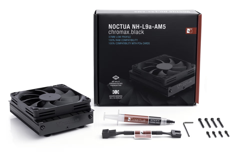 Zdjęcie produktu: Chłodzenie procesora Noctua NH-L9a AM5 chromax.black
