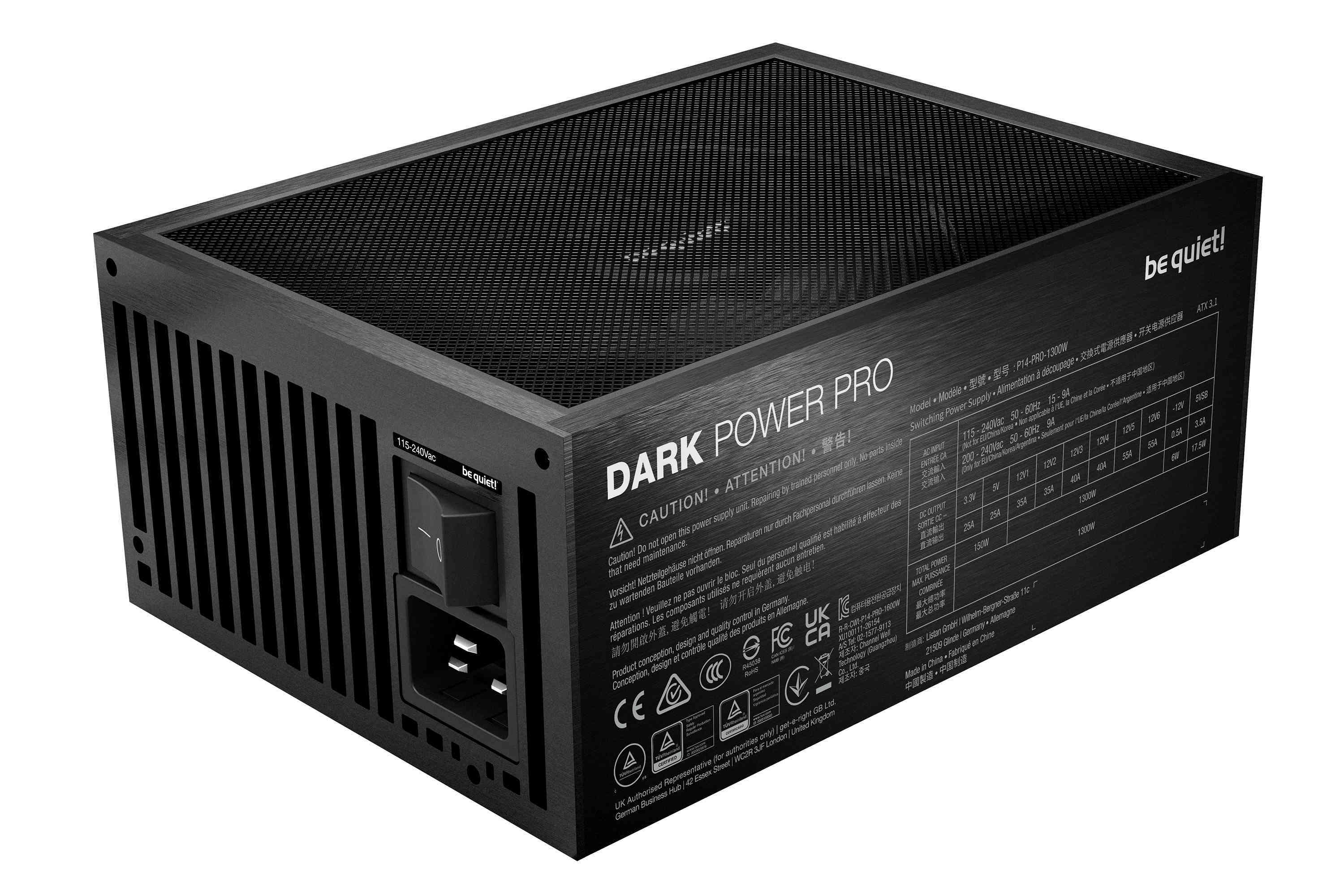 Zasilacz be quiet! Dark Power Pro 14 IO 1300W (BP022EU) Zasilacz be quiet! Dark Power Pro 14 IO 1300W (BP022EU)