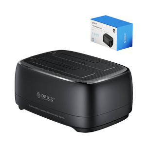 Miniatura produktu: Orico Stacja dokująca 2 dyski SATA 2,5/3,5'' HDD/SSD, klonowanie, USB-C 5Gbps Miniatura produktu: Orico Stacja dokująca 2 dyski SATA 2,5/3,5'' HDD/SSD, klonowanie, USB-C 5Gbps