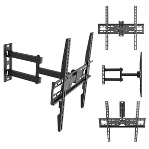 Miniatura produktu: Uchwyt do TV Maclean, max VESA 400x400, 32-55", do 30kg, czarny, reg. pochyłu +2°~-10° i obrotu +90°~-90° MC-191 Miniatura produktu: Uchwyt do TV Maclean, max VESA 400x400, 32-55", do 30kg, czarny, reg. pochyłu +2°~-10° i obrotu +90°~-90° MC-191