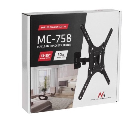 Uchwyt do monitora 23-65 max. obciążenie 30kg uniwersalny max. VESA 400x400 Uchwyt do monitora 23-65 max. obciążenie 30kg uniwersalny max. VESA 400x400