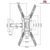 Miniatura zdjęcia: Uchwyt do monitora 23-65 max. obciążenie 30kg uniwersalny max. VESA 400x400 Miniatura zdjęcia: Uchwyt do monitora 23-65 max. obciążenie 30kg uniwersalny max. VESA 400x400