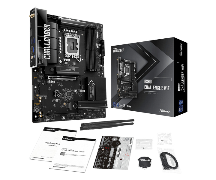 Zdjęcie produktu: Płyta główna ASRock B860 CHALLENGER WIFI DDR5 LGA1851 Zdjęcie produktu: Płyta główna ASRock B860 CHALLENGER WIFI DDR5 LGA1851