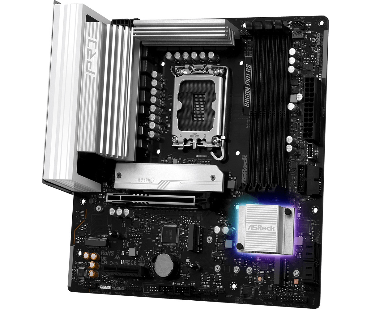 Płyta główna ASRock B860M PRO RS DDR5 LGA1851 Płyta główna ASRock B860M PRO RS DDR5 LGA1851