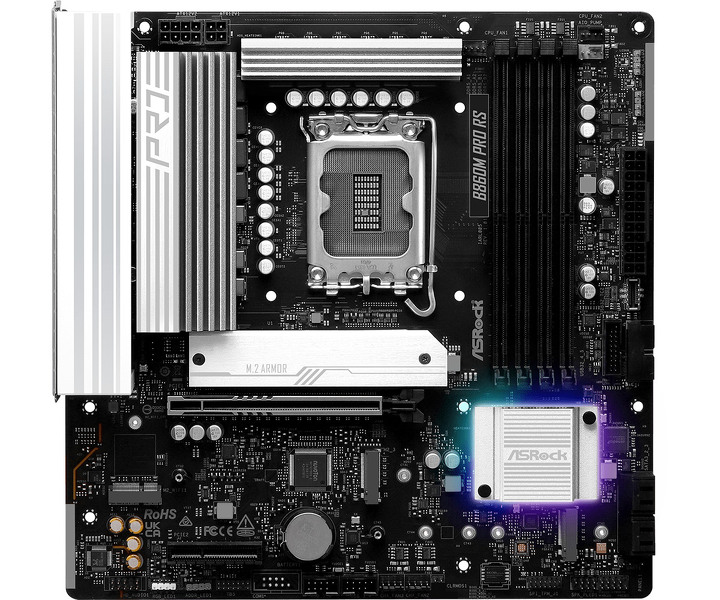 Zdjęcie produktu: Płyta główna ASRock B860M PRO RS DDR5 LGA1851 Zdjęcie produktu: Płyta główna ASRock B860M PRO RS DDR5 LGA1851