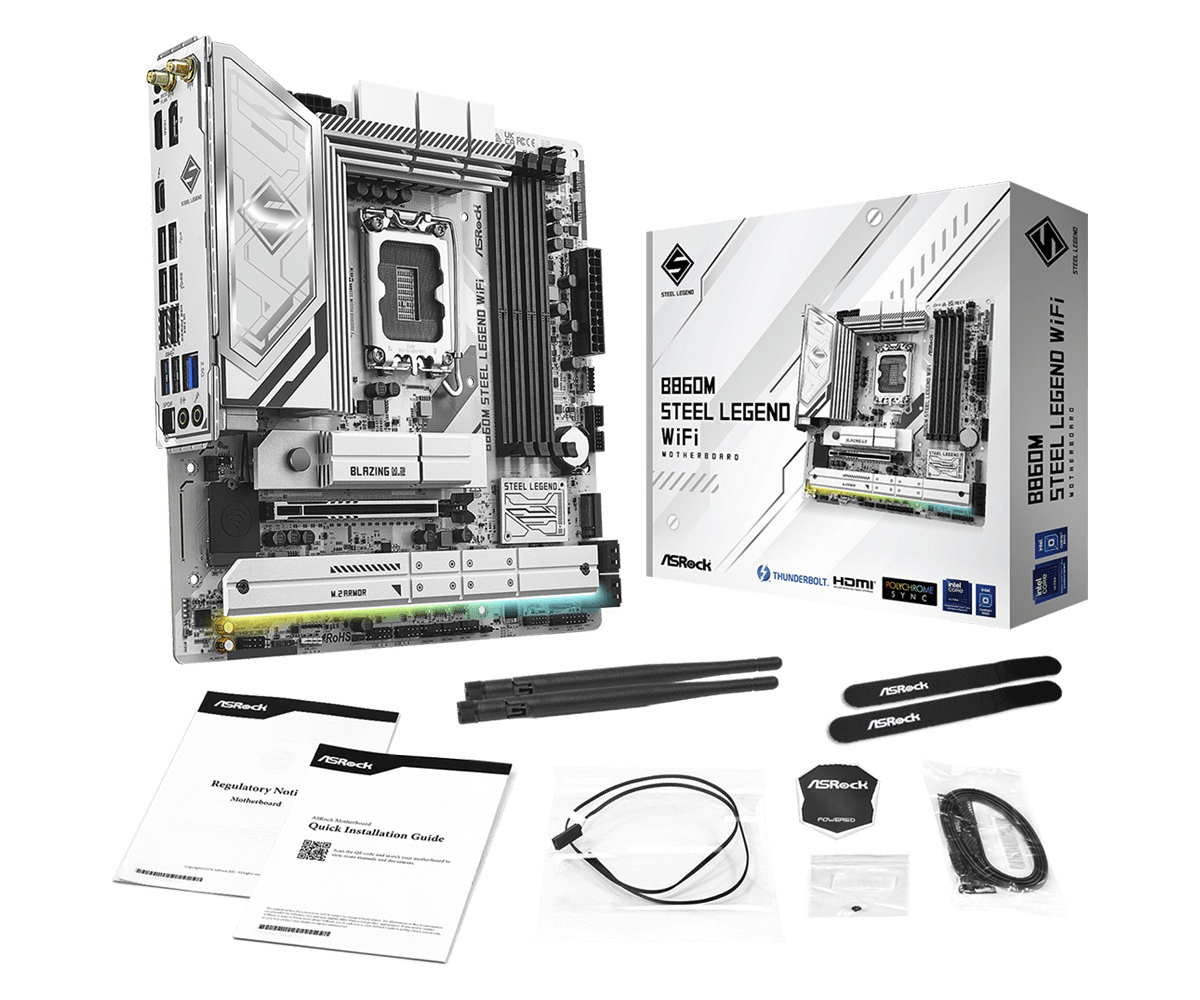 Płyta główna ASRock B860M STEEL LEGEND WIFI DDR5 LGA1851