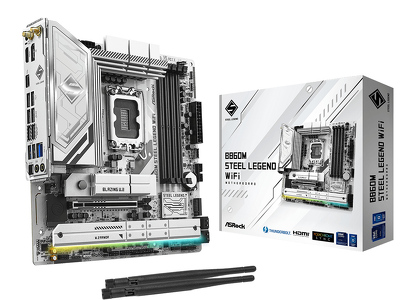 Miniatura produktu: Płyta główna ASRock B860M STEEL LEGEND WIFI DDR5 LGA1851 Miniatura produktu: Płyta główna ASRock B860M STEEL LEGEND WIFI DDR5 LGA1851
