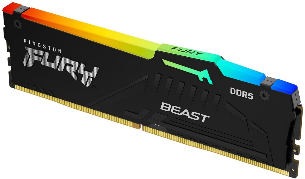 Zdjęcie produktu: Kingston FURY Beast RGB Black 62GB (2x32GB) DDR5 6000Mhz CL30 EXPO