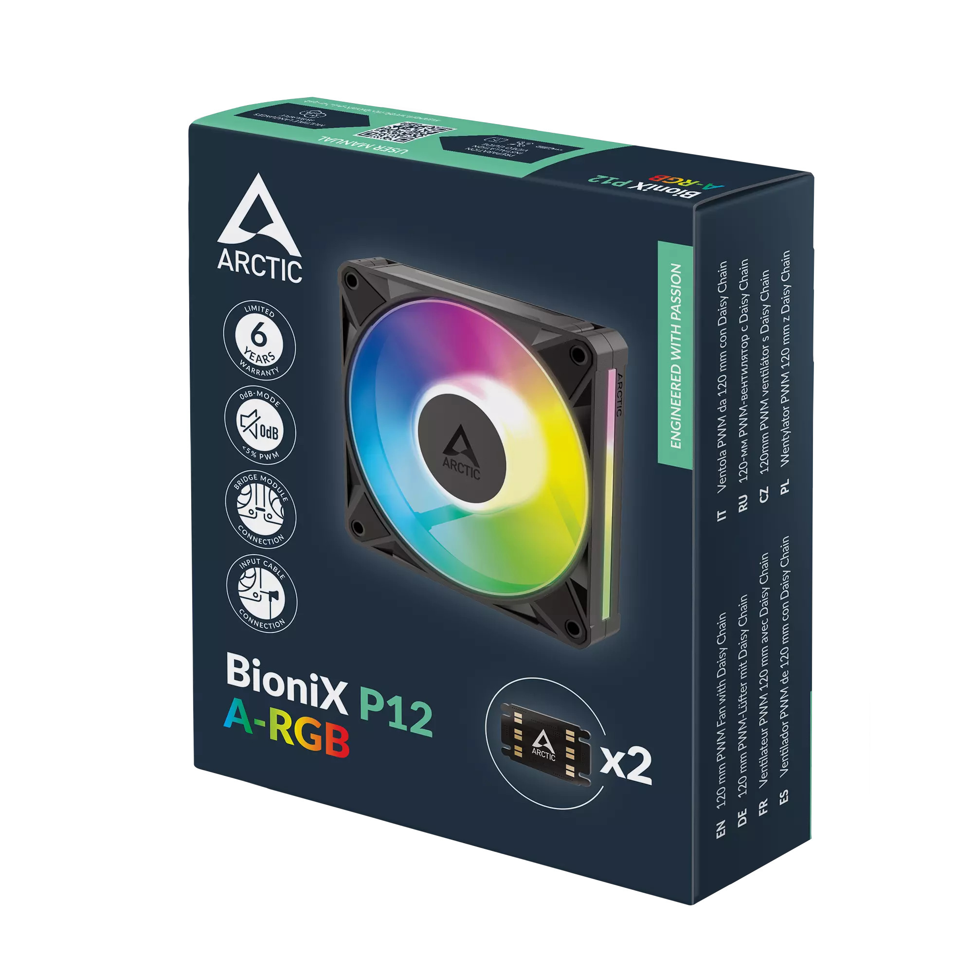 Wentylator Arctic BioniX P12 ARGB PWM 120mm (ACFAN00335A) Wentylator Arctic BioniX P12 ARGB PWM 120mm (ACFAN00335A)