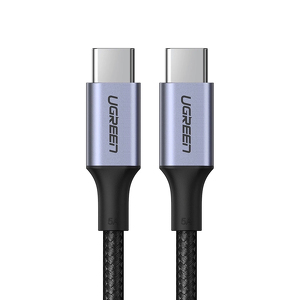 Miniatura produktu: Kabel przewód USB Typ-C do Typ-C 50 cm Ugreen US316 20478 PD QC FCP 100W 5A 480Mb/s - szary Miniatura produktu: Kabel przewód USB Typ-C do Typ-C 50 cm Ugreen US316 20478 PD QC FCP 100W 5A 480Mb/s - szary