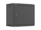 Szafa RACK Lanberg 19" 9U 540x350 wisząca czarna (drzwi metalowe, Flat Pack)