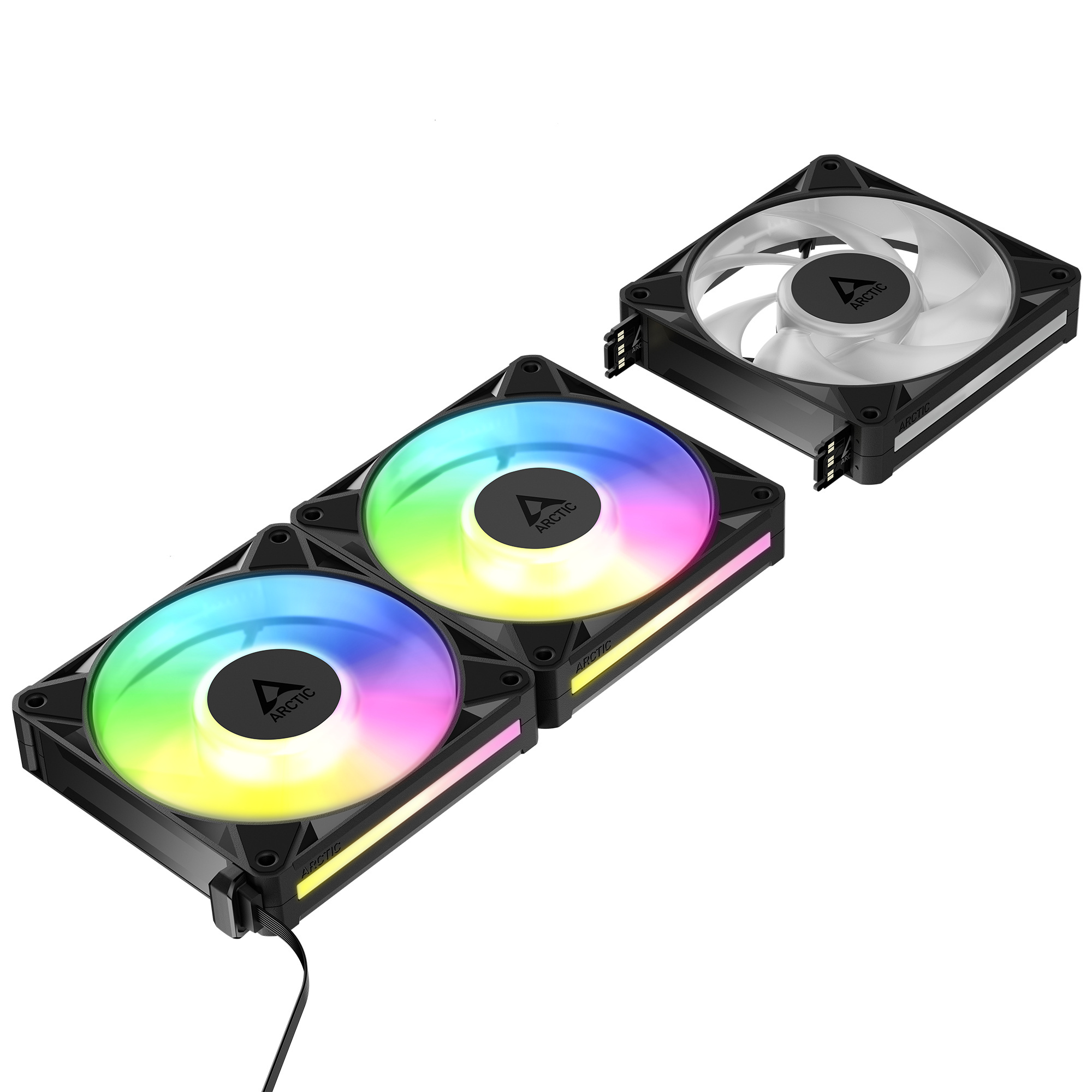 Wentylatory Arctic BioniX P12 ARGB PWM 120mm 3 szt. (ACFAN00337A)